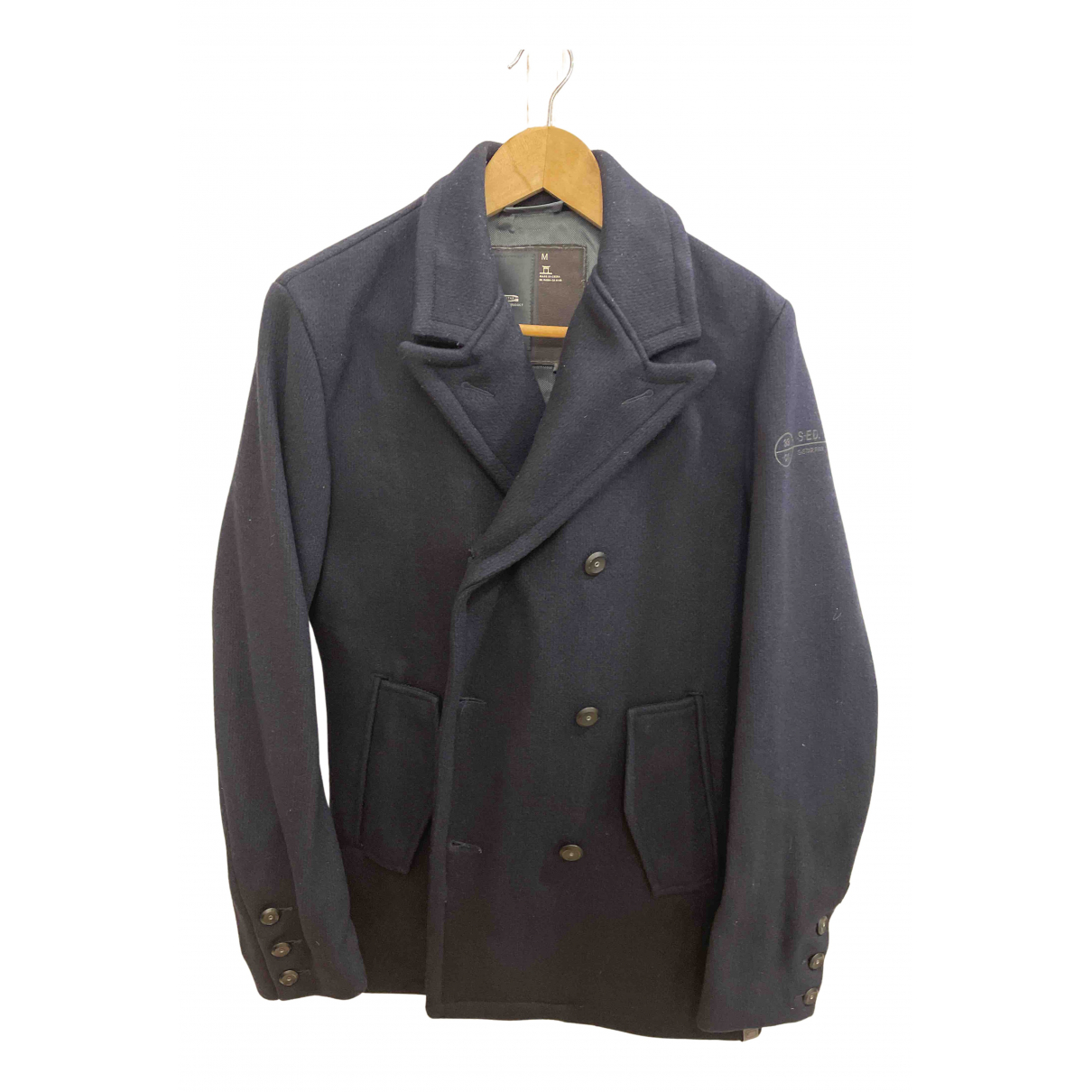 Wool peacoat G STAR RAW Blue size M 